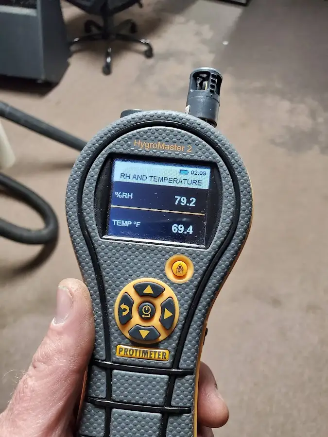 Moisture meter humidity assessment for Mold Remediation & Removal in Emerson
