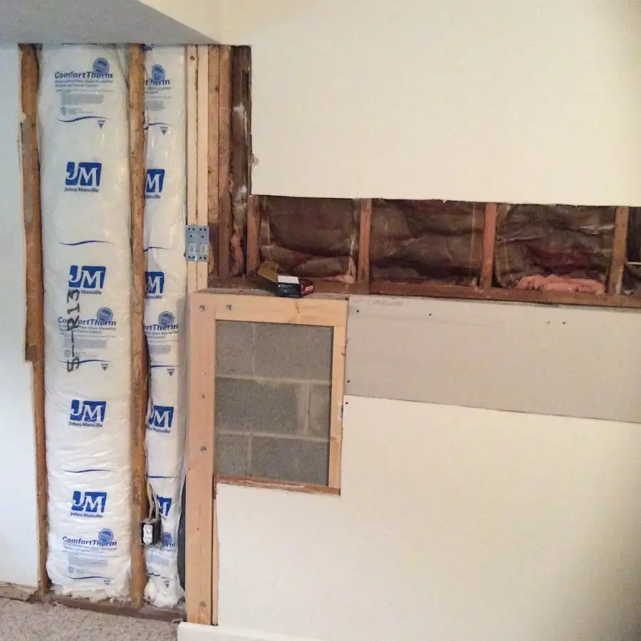Wall insulation replacement during Odor Removal & Deodorization in Emerson